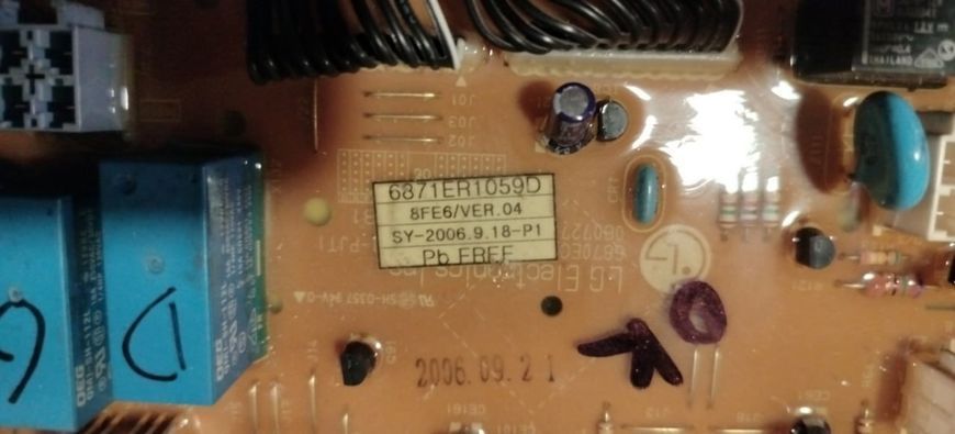 Модуль керування LG 6871ER1059D для пральної машини WD-80384N / WD-10384N MPM-0059-0137 фото